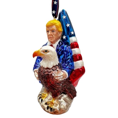 OrnamentallyYou Premium-Präsident-Trump-Glas-Weihnachtsdekoration, amerikanischer Weißkopfseeadler, Maga-Baumschmuck, 2.7 x 2.7 x 5 Zoll, Glas, Weihnachten OrnamentallyYou Premium-Präsident-Trump-Glas-Weihnachtsdekoration, amerikanischer Weißkopfseeadler, Maga-Baumschmuck, 2.7 x 2.7 x 5 Zoll, Glas, Weihnachten von OrnamentallyYou