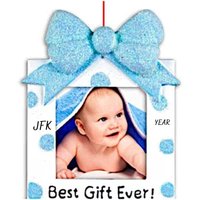 Babys Erste Weihnachtsverzierung - Baby-Bilderrahmen-Verzierungs-Blauer Weihnachtsfotorahmen Personalisierte Babys Erste Weihnachtsverzierung - Baby-Bilderrahmen-Verzierungs-Blauer Weihnachtsfotorahmen Personalisierte von Ornaments247