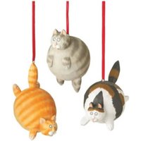 Fat Cats Weihnachtsschmuck - Orange, Grau Und Braune Katzenverzierung von Ornaments247