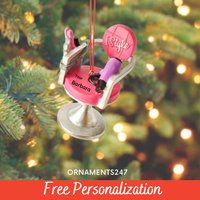 Friseur Personalisierte Ornament - Friseursalon Stuhl 2024 von Ornaments247