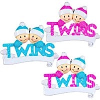 Personalisierte Babys Erste Weihnachten Ornament - Zwillings Mädchen Ornament, Zwillinge Jungen 1 Personalisierte Babys Erste Weihnachten Ornament - Zwillings Mädchen Ornament, Zwillinge Jungen 1 von Ornaments247