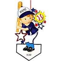 Personalisierte Baseball Ornament - Spieler Baseball-Trainer Geschenke Baseball-Team T-Ball Personalisierte Baseball Ornament - Spieler Baseball-Trainer Geschenke Baseball-Team T-Ball von Ornaments247