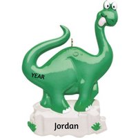 Personalisierte Dinosaurier Weihnachtsverzierung - Grüne Brontosaurus-Verzierung, Grüne Brachiosaurus-Verzierung Kostenlose Personalisierung Personalisierte Dinosaurier Weihnachtsverzierung - Grüne Brontosaurus-Verzierung, Grüne Brachiosaurus-Verzierung Kostenlose Personalisierung von Ornaments247