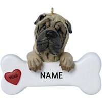 Shar Pei Personalisierte Ornament - Hundeknochen Geschenk Für Hundeliebhaber Hundeportrait Shar Pei Personalisierte Ornament - Hundeknochen Geschenk Für Hundeliebhaber Hundeportrait von Ornaments247