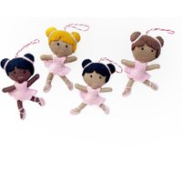 Ballerina Ornament - Filzwolle Fair Trade Weihnachtsdekoration Handmade in Nepal von Ornaments4Orphans