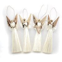 Engel Weihnachtsanhänger Set, Natürliche Bananenfaser & Sisal Aus Kenia, Ostafrika Engel Weihnachtsanhänger Set, Natürliche Bananenfaser & Sisal Aus Kenia, Ostafrika von Ornaments4Orphans