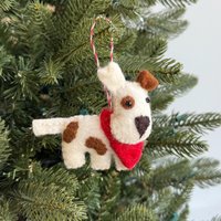Filz Hund Ornament - Handgefertigt, Fair Trade Aus Nepal Filz Hund Ornament - Handgefertigt, Fair Trade Aus Nepal von Ornaments4Orphans