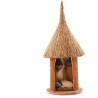 Rindentuch Hütte Krippenschmuck - Fair Trade Handarbeit in Uganda, Afrika von Ornaments4Orphans