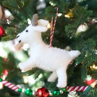 Weihnachten Ornament - Filz Wolle Fair Trade Urlaub Dekor in Nepal von Ornaments4Orphans