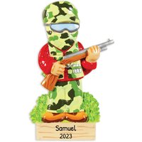 Personalisierte Jagdverzierung - Pistole Weihnachtsverzierung, Gewehr Verzierung, Jäger Verzierung Camo Hunter Kostenlose Anpassung Personalisierte Jagdverzierung - Pistole Weihnachtsverzierung, Gewehr Verzierung, Jäger Verzierung Camo Hunter Kostenlose Anpassung von OrnamentsbyElves