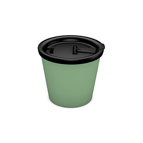 Ornamin Coffee to go-Becher 200 ml salbei mit Trinkdeckel (Modell 1207 + 1214) | nachhaltiger Mehrweg-Becher Kunststoff, Kaffeebecher von Ornamin