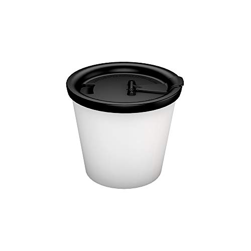 Ornamin Coffee to go-Becher 250 ml weiß mit Trinkdeckel (Modell 1207 + 1214) | nachhaltiger Mehrweg-Becher Kunststoff, Kaffeebecher von Ornamin