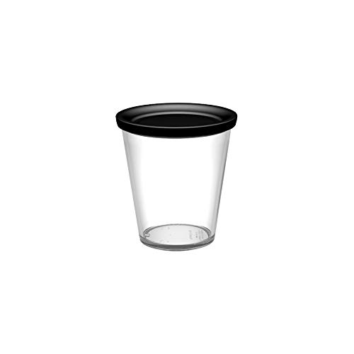 Ornamin Coffee to go-Becher glasklar 300 ml mit auslaufsicherem Deckel (1208 + 1213) / nachhaltiger Mehrwegbecher Kunststoff, Dessertbecher, Kaffeebecher von Ornamin