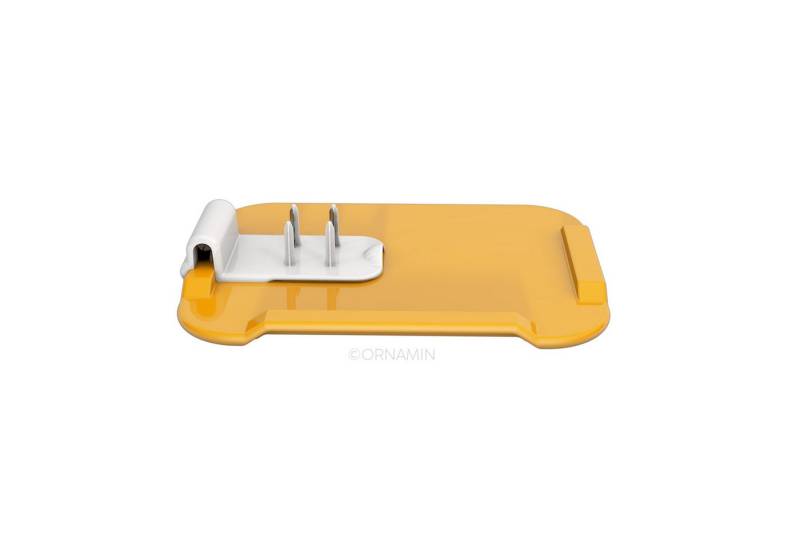 Ornamin Frühstücksbrett ORNAMIN Kleines Essbrettchen mit Zubereitungshilfe, Qualitätskunststoff, (Set, 2-St., 1x Essbrettchen I 1x Zubereitungshilfe), Esshilfe l Anti-Rutsch I bruchstabil I Made in Germany von Ornamin