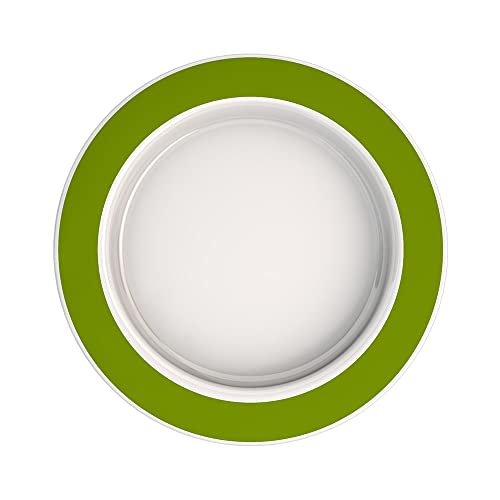 Ornamin Großer Teller mit Kipp-Trick (Rand grün) von Ornamin
