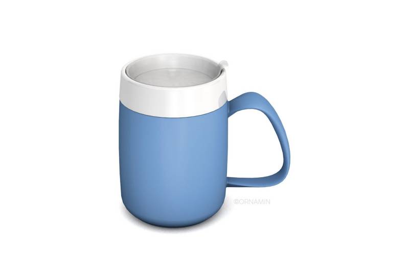 Ornamin Schnabelbecher Becher mit Trink-Trick mit Schnabelaufsatz/Trinkaufsatz, Qualitätskunststoff, Trink-Trick I Trinkhilfe I bruchstabil I BPA-frei I Made in Germany von Ornamin
