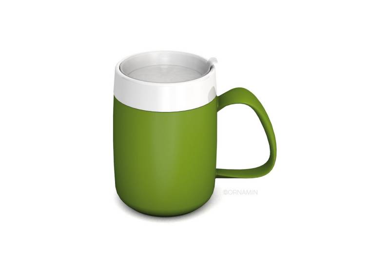 Ornamin Schnabelbecher Becher mit Trink-Trick mit Schnabelaufsatz/Trinkaufsatz, Qualitätskunststoff, Trink-Trick I Trinkhilfe I bruchstabil I BPA-frei I Made in Germany von Ornamin