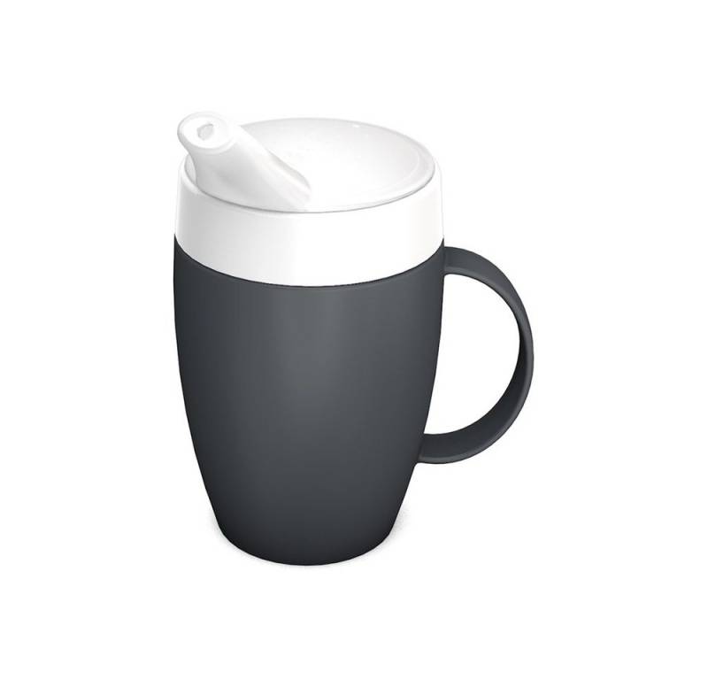 Ornamin Schnabelbecher Becher mit Trink-Trick mit Schnabelaufsatz/Trinkaufsatz, Qualitätskunststoff, Trink-Trick I Trinkhilfe I bruchstabil I Made in Germany von Ornamin