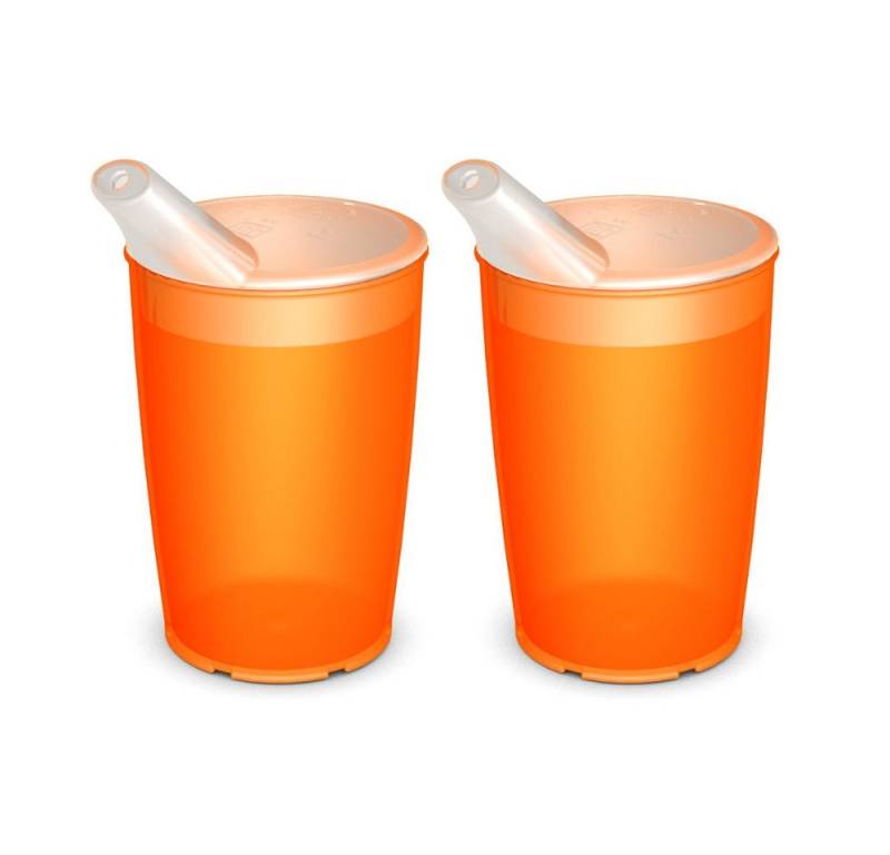 Ornamin Schnabelbecher 2x Pflegebecher mit Schnabelaufsatz, 2-teilig l BPA-frei l bruchstabil l Made in Germany von Ornamin