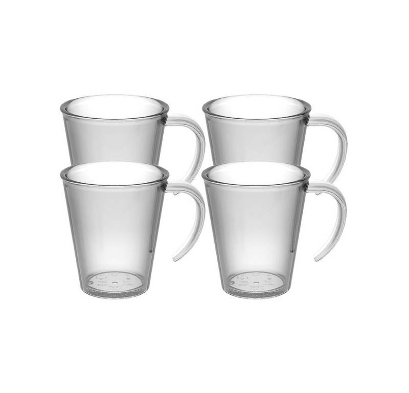 Ornamin Tasse Kaffeepott, Kaffeebecher, Campingbecher, Kaffetasse aus Kunststoff, Bisphenol-A-frei (BPA-frei), bruchstabil, 100% Made in Germany von Ornamin