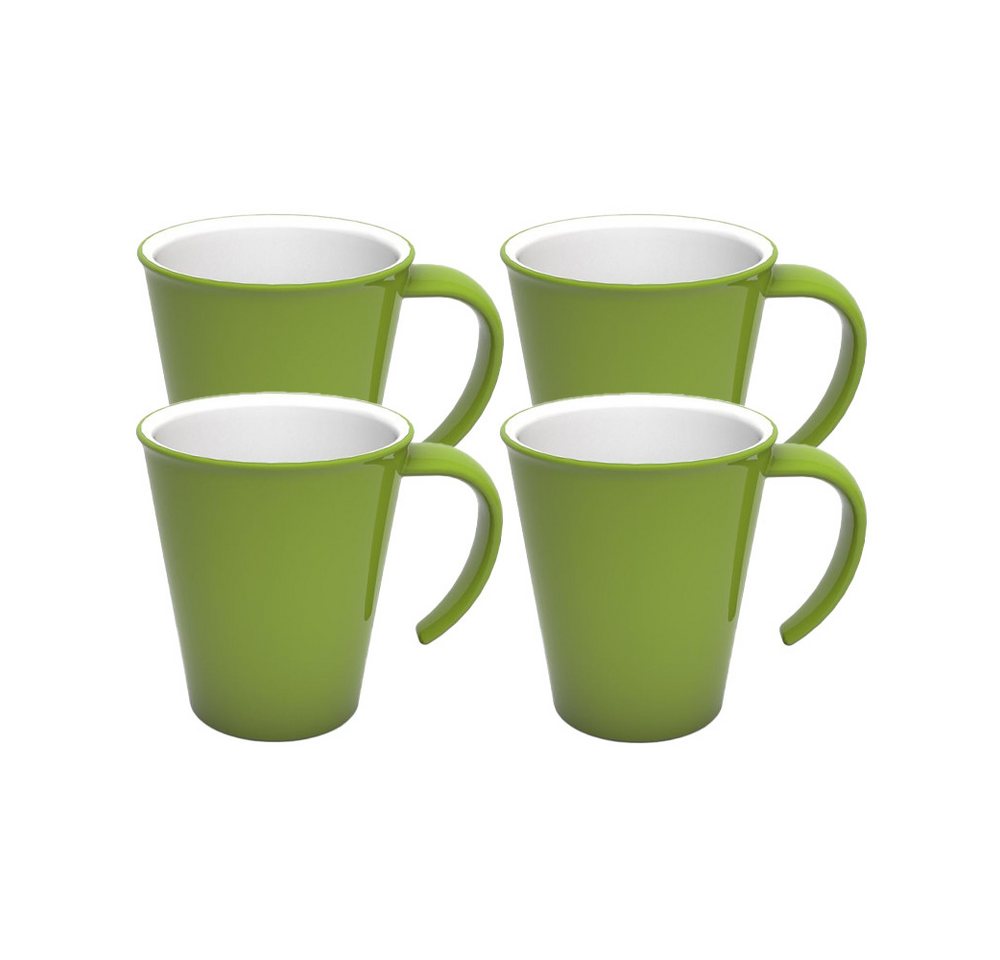 Ornamin Tasse Kaffeepott, Kaffeebecher, Campingbecher, Kaffetasse aus Kunststoff, Bisphenol-A-frei (BPA-frei), bruchstabil, 100% Made in Germany von Ornamin