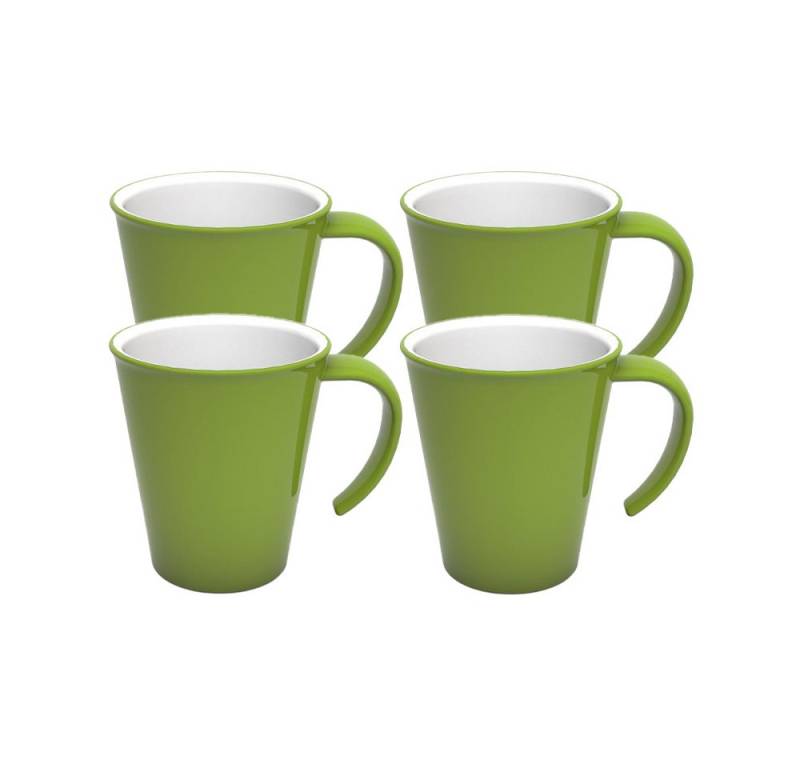Ornamin Tasse Kaffeepott, Kaffeebecher, Campingbecher, Kaffetasse aus Kunststoff, Bisphenol-A-frei (BPA-frei), bruchstabil, 100% Made in Germany von Ornamin