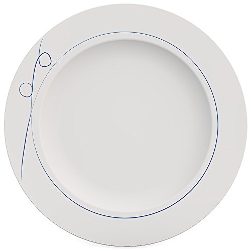 Ornamin Teller flach Ø 22 cm Esprit blau, Melamin, Frühstücksteller von Ornamin