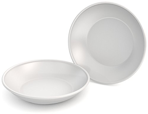 Ornamin Teller tief Ø 18 cm weiß 2-er Set Melamin (Modell 419) / Kunststoff-Essteller, Suppenteller von Ornamin