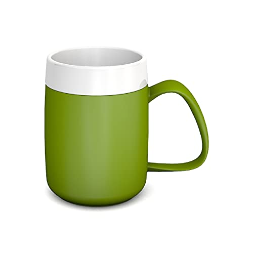 Ornamin Thermobecher 260 ml grün (Modell 206) / Isolierbecher, doppelwandiger Kaffeebecher Kunststoff von Ornamin