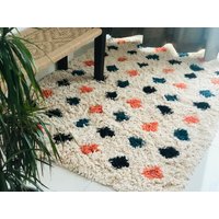 Teppich Fürs Kinderzimmer/Tufted Dots Teppich/Boho Wohnzimmer Teppich/Schlafzimmer Teppich/Soft Play Matte/Kinderzimmer Teppich/Waschbarer von OrnateArtcrafts