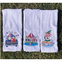 Hand Gestickt Sommer Wichtel Set 100% Baumwoll-Décor von OrnersCreations