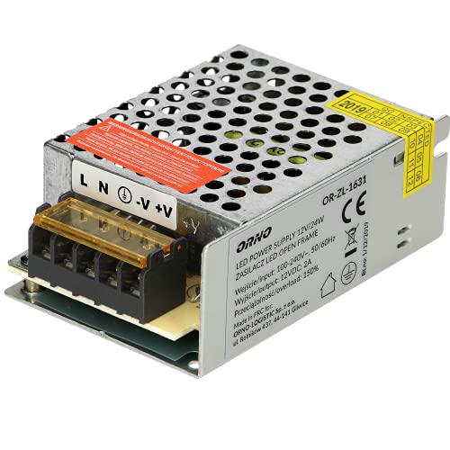 ORNO 12v Netzteil Open Frame mit Überlast- und Kurzschlussschutz (24W) von Orno