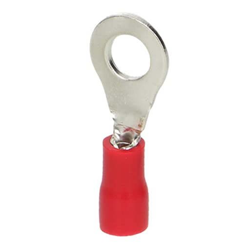 Orno KK-8102/1/4 Isoliert Kabelschuhe Set max. Querschnitt 1mm², Ring für M6-Schraube (10 Stück) von Orno