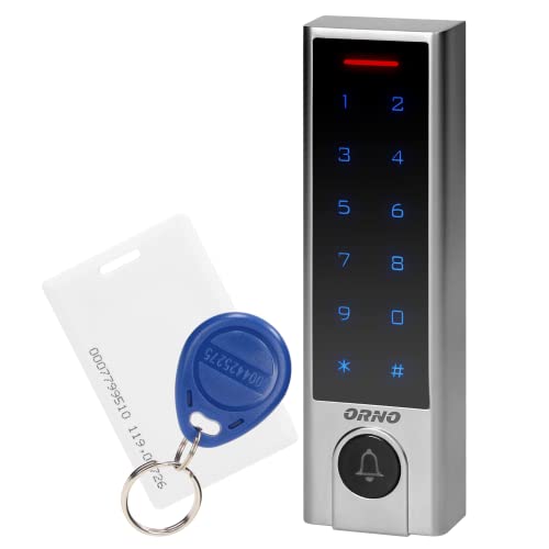 ORNO ZS-824 Wasserdichtes Codeschloss mit Kartenleser und Proximity-Tags Und Ein Klingelknopf IP 68 von Orno