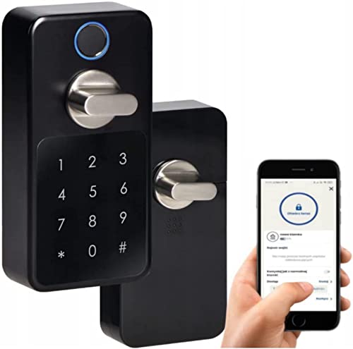 ORNO ZS-854 Türschloss Fingerabdruck Öffnung per Telefon Arbeitsmodus: Bluetooth/Code / FingerabdruckleserIP44 von Orno