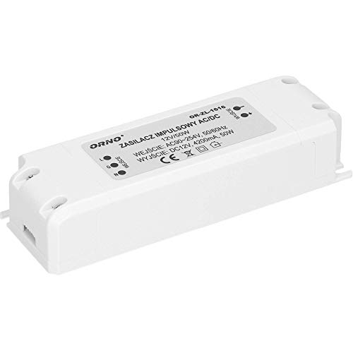 Orno LED Trafo 12v (90v-254v auf 12v) Für G4 MR11 MR16 GU5.3 LED Birne oder Lichtstreifen Treiber (50W), IP20 von Orno