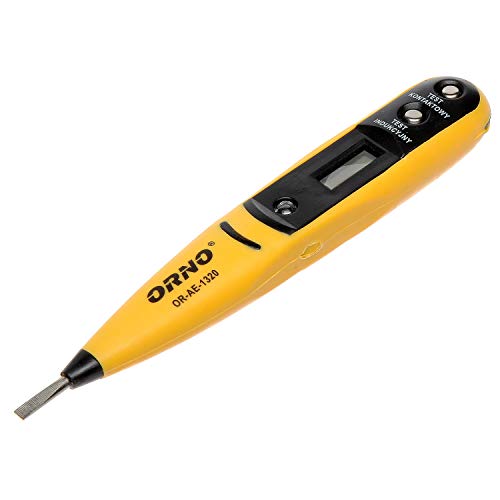 Orno OR-AE-1320 Spannungsprüfer mit LCD-Display Universalprüfgerät 12-250V AC/DC von Orno