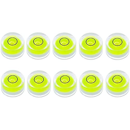 Orolotay 10 StüCke 10 X 6 Mm KreisföRmige Wasserwaage für Nivellieren Von Stativteleskopen 10 X 6 Mm, Nicht Selbstklebend von Orolotay