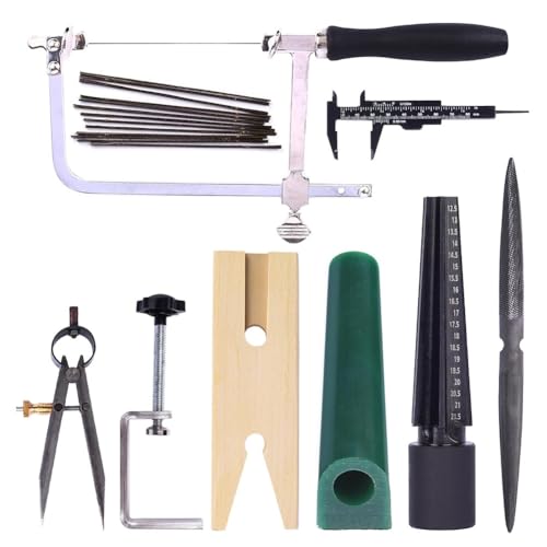 Orolotay Schnitzwerkzeug-Set, Schmuckring-Wachsrohrformen, Herstellung Von Wachsausschmelzguss-Set, Wachsringsäge mit Klingen, Wachsring-Größenmesser, Juwelier Orolotay Schnitzwerkzeug-Set, Schmuckring-Wachsrohrformen, Herstellung Von Wachsausschmelzguss-Set, Wachsringsäge mit Klingen, Wachsring-Größenmesser, Juwelier von Orolotay