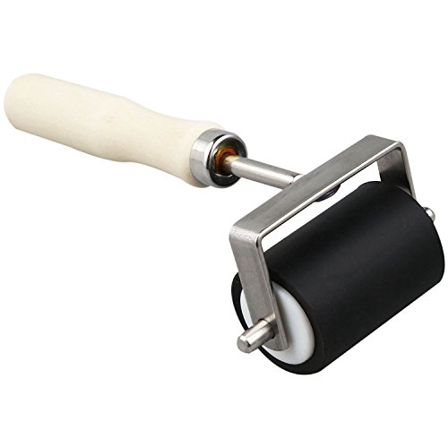 Orolotay Tinten Roller - 5Cm Schwerlast Hartgummiwalze Druckfarben Linoleum Farbwalze Kunst Fertigkeit Werkzeug von Orolotay