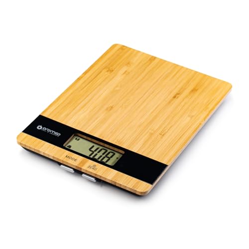 Kitchen Scale of Bamboo Black von Oromed