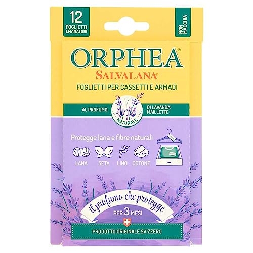 Orphea Salvalana Zettel Anti-Motten mit natürlichem Duft von Lavendel 2 Packungen Orphea Salvalana Zettel Anti-Motten mit natürlichem Duft von Lavendel 2 Packungen von Orphea