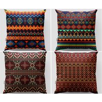 Azteken Kissenhüllen| Ethno Kissenbezug| Southwestern Kissen| Teppich Design Rustikales Hülle| Hülle Im Bauernhausstil von OrsaStyle