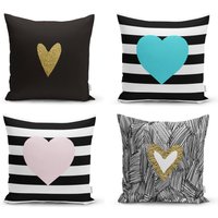 Love Heart Kissenbezug| Valentinstags-Dekokissen| Herz Muster Kissenhülle| Liebe Home Dekor|14 Februar Geschenk Für Sie| Paar Kissenbezüge von OrsaStyle