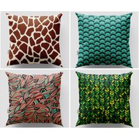 Muster Kissenhülle| Giraffe Dekoratives Kissen| Geschenk Zur Wohnungserwärmung| Weihnachtsdekoration| Kissen Für Sofa| Couch Kissenbezug von OrsaStyle