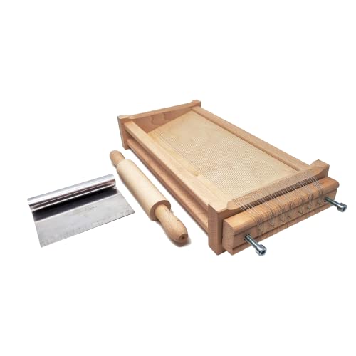 Orso Chef GUITAR mit MATTARELLO Pasta Spaghetti Fettuccine Abruzzese mit Edelstahl-Plattenschneider inklusive von Orso Chef