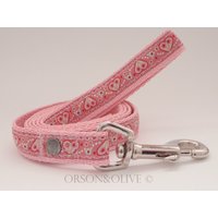 Herzen Und Blumen | Rosa Glittery Hund Blei Leine - Erhältlich in 3 Größen | S, M, L Herzen Und Blumen | Rosa Glittery Hund Blei Leine - Erhältlich in 3 Größen | S, M, L von OrsonAndOlive