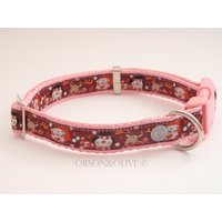 Winter Wonderland | Pink Weihnachtshundehalsband - Erhältlich in 4 Größen | xs, S, M, L von OrsonAndOlive