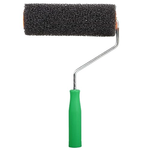 Orssmigs 200 mm Rollputz Malerset Farbroller Wandfarbe Spachtelwalze Lackwalzen Set Auftragswalze Malerrolle Bügel Putzwalze aus Polyester mit Bügel für Wandfarbe von Orssmigs