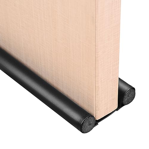 Orssmigs 2er 96cm Doppelseitig Türdichtung Unten Zugluftstopper Türbodendichtung, Windstopper Tür Wärmedämmend & Energiesparend,Zuschneidbar, Waschbar, Staubdicht, Abnehmbar von Orssmigs